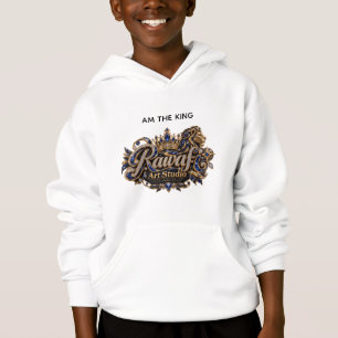 Königlicher blauer Löwe Luxus-Wappen Hoodie
