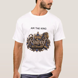 Königlicher blauer Löwe Luxus-Wappen T-Shirt