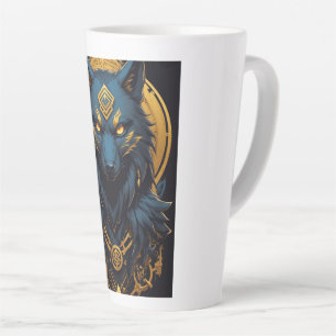 Königlicher Blauwolf-Becher - Mystischer Wolf-Kaff Milchtasse