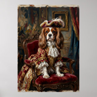 Königlicher Cavalier King Charles Spaniel Portrait Poster