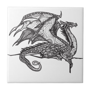 Königlicher Drache Fliese