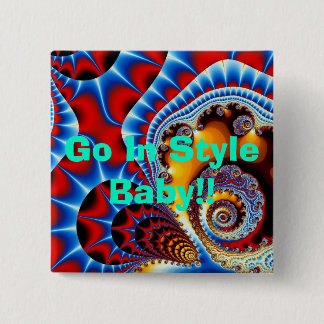 Königlicher gewundener Effekt, gehen in Art-Baby!! Button