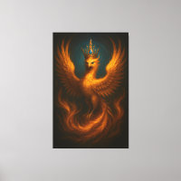 Königlicher Goldener Phönix · Luxuriöse feine Kuns