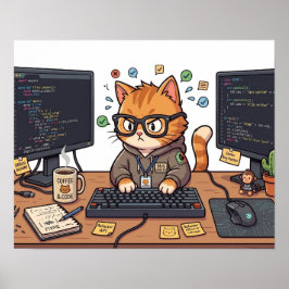 Königlicher Katzenposter Poster