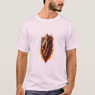 Königlicher Löwenwappen - Königliches florales Emb T-Shirt