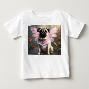 Königlicher Mops: Die Prinzessin-Fee verzauberter  Baby T-shirt