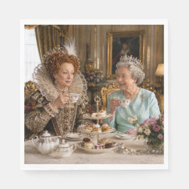 Königlicher Nachmittags-Tee im Buckingham-Palast Serviette