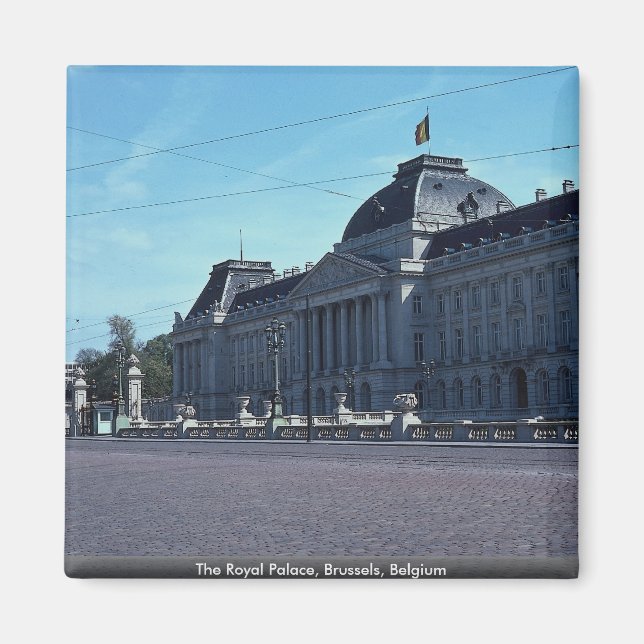 Königlicher Palast, Brüssel, Belgien Magnet (Vorne)