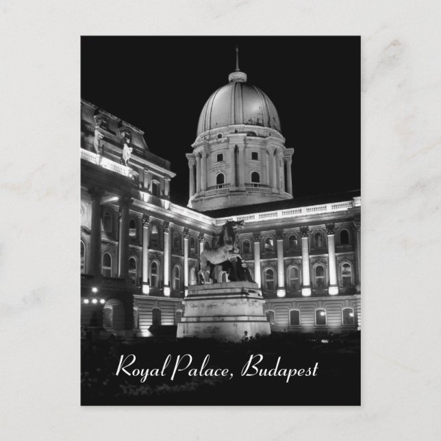 Königlicher Palast - Budapest Postkarte (Vorderseite)