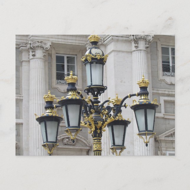Königlicher Palast, Madrid, Spanien Postkarte (Vorderseite)