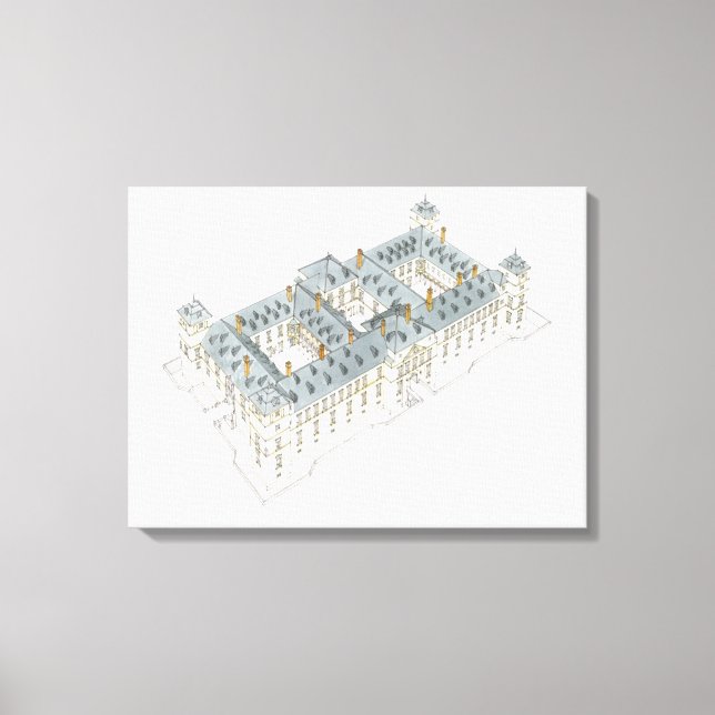 Königlicher Palast von El Pardo. Madrid Spanien Leinwanddruck (Vorderseite)