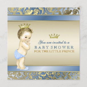 Königlicher Prinz Baby Shower Einladung