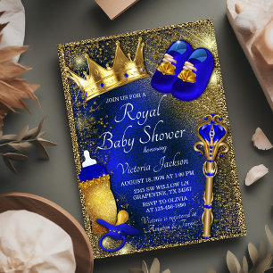 Königlicher Prinz Baby Shower Einladung
