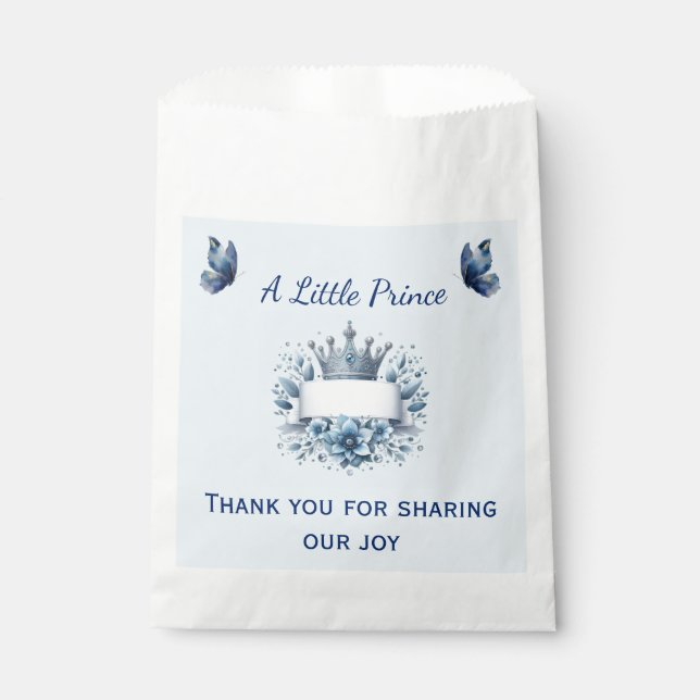 Königlicher Prinz Blaue Geschenktüte Geschenktütchen (Vorderseite)