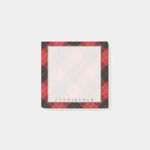 Königlicher schottischer Clan Cunningham Tartan Post-it Klebezettel