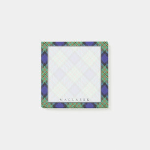 Königlicher schottischer Clan MacLaren Tartan Post-it Klebezettel