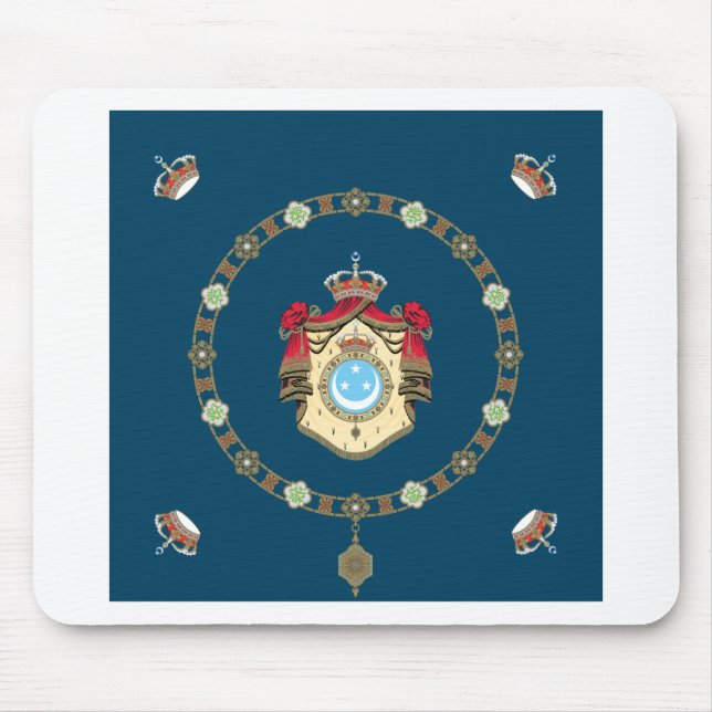 Königlicher Standard Ägyptens (1923-1958) Mousepad (Vorne)