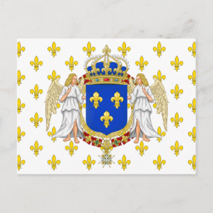 Königlicher Standard des Königreichs Frankreich, F Postkarte