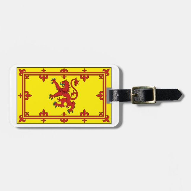 Königlicher Standard von Schottland Gepäckanhänger (Vorderseite horizontal)