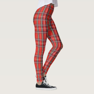 Königlicher Stewart-Tartan überprüftes karierte Leggings