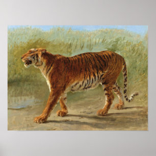 Königlicher Tiger-Marsch (von Rosa Bonheur) Poster