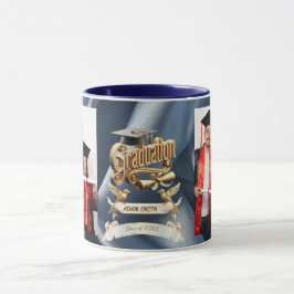 "Königlicher Triumph: Elite Gold & Navy Ausgabe 20 Tasse