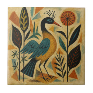 Königlicher Vogel des wilden Hains Fliese