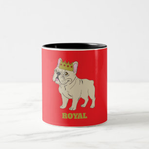 Königlicher Welpe Zweifarbige Tasse