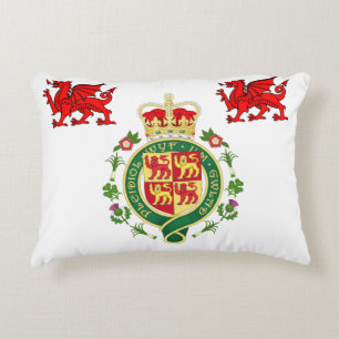 Königliches Abzeichen Wales Zierkissen