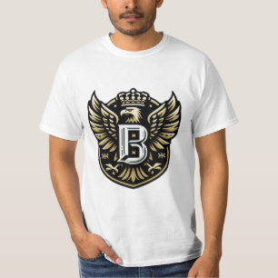 Königliches AdlerEmblem mit Kronbrief B" T-Shirt