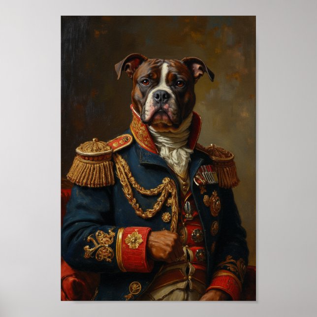 Königliches Amerikanisches Eskimohund-Porträt Poster (Vorne)