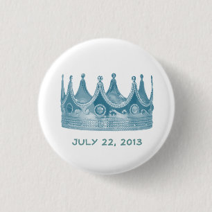 Königliches Baby-geborener Kronen-Knopf Button