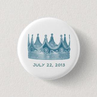 Königliches Baby-geborener Kronen-Knopf Button