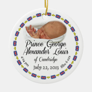 Königliches Baby - Prinz George Alexander Louis Keramikornament