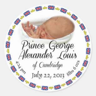 Königliches Baby - Prinz George Alexander Louis Runder Aufkleber