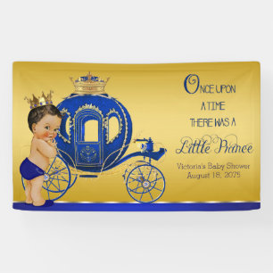 Königliches Blau Gold Ethnischer Prinz Karosse Bab Banner