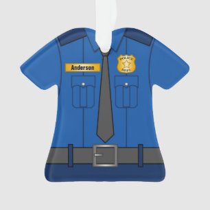 Königliches Blau-Polizei-Offizier-Uniform Ornament