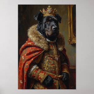 Königliches Bouvier des Flandres Portrait Poster