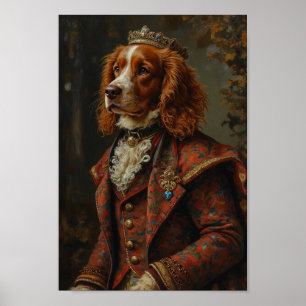 Königliches Bretagne-Spaniel-Porträt Poster