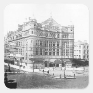 Königliches englisches Opernhaus, 1891 Quadratischer Aufkleber