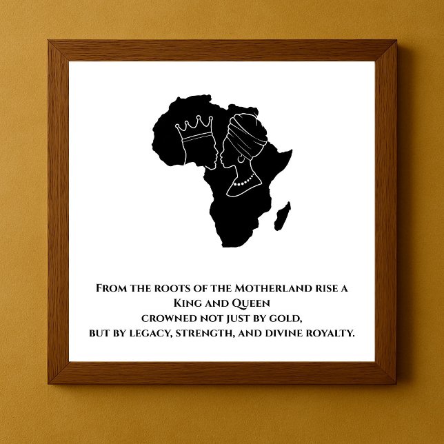 Königliches Erbe: Afrikanische Königin und Königin Poster (Von Creator hochgeladen)