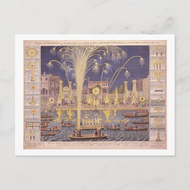Königliches Feuerwerk Postkarte (Vorderseite)