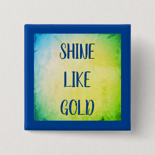 Königliches Gold Sonnenschein Button