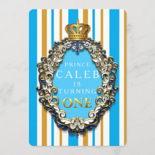 Königliches Gold-u. blaue Kronen-1. Einladung