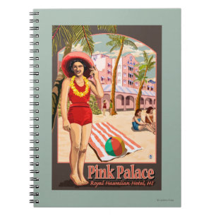 Königliches hawaiisches Hotel in Hawaii Notizblock