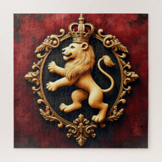 Königliches Heraldik-Tapetenmuster Puzzle