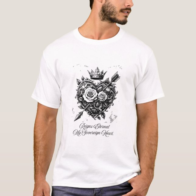 Königliches Herz T-Shirt (Vorderseite)