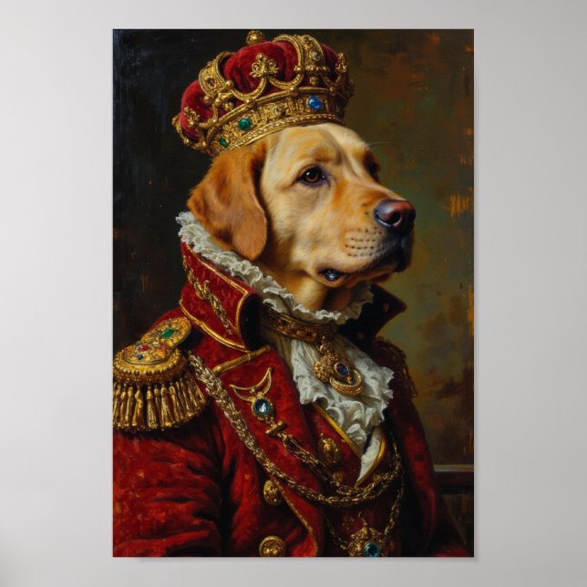 Königliches Labrador Retriever-Porträt Poster (Vorne)