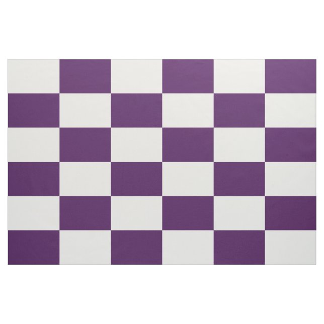 Königliches lila und weißes Checkered Stoff (Yard (91,4 cm))