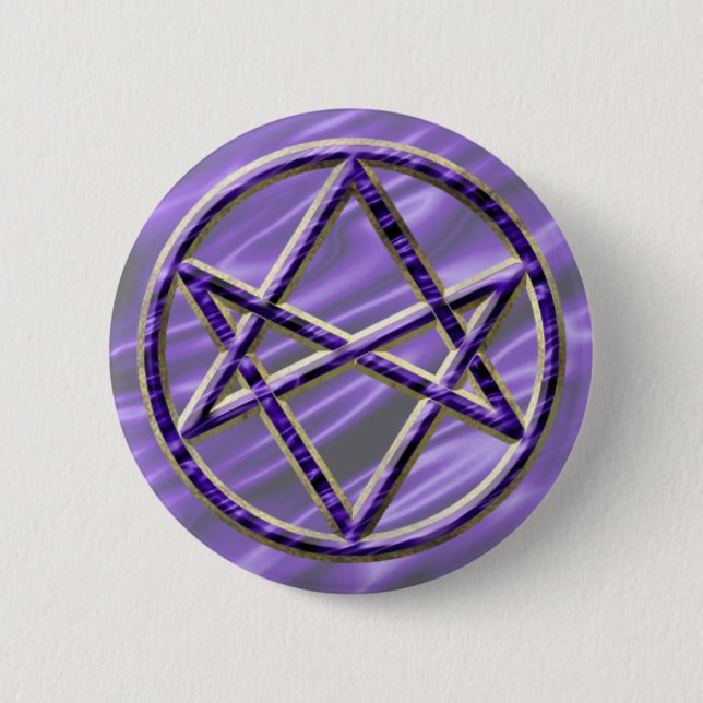 Königliches lila Unicursal Button (Vorderseite)